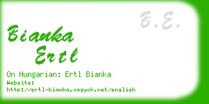 bianka ertl business card